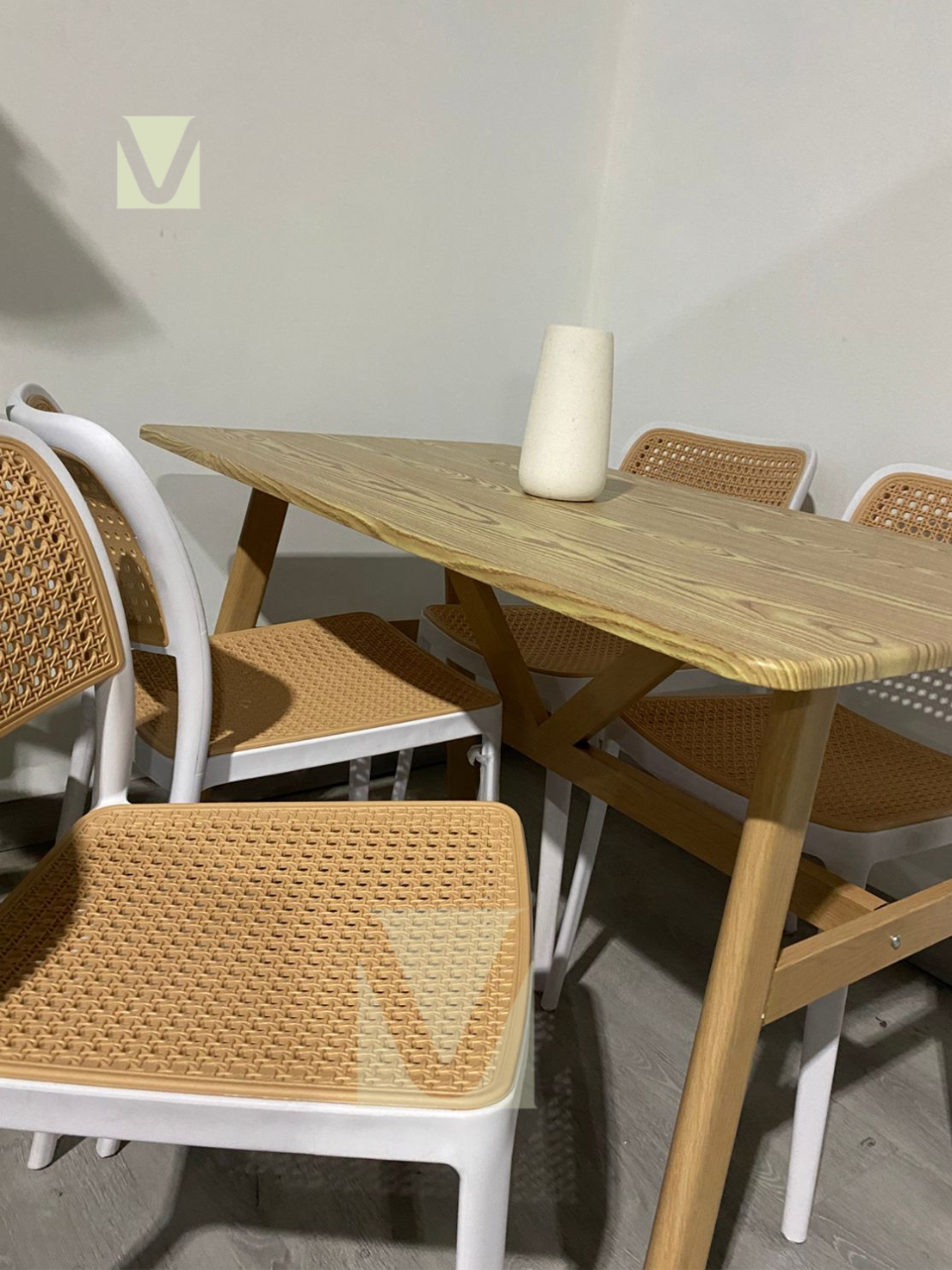 Comedor Rectangular Hoffman Wood 4p