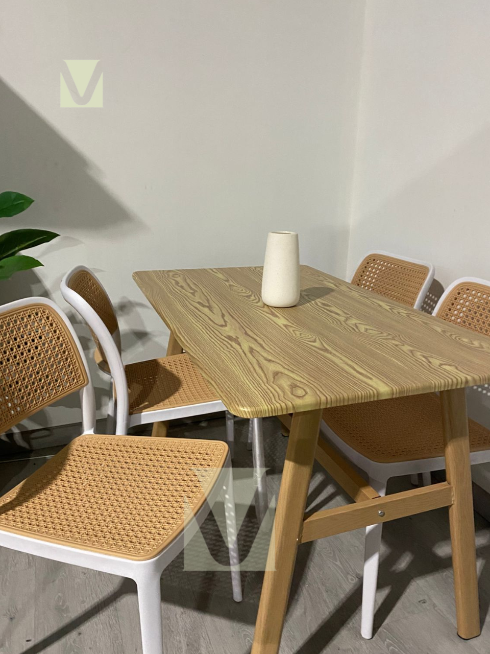 Comedor Rectangular Hoffman Wood 4p