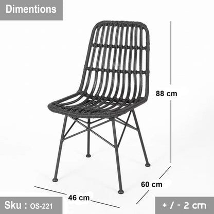 Silla de Comedor Terraza Rattan Grecia