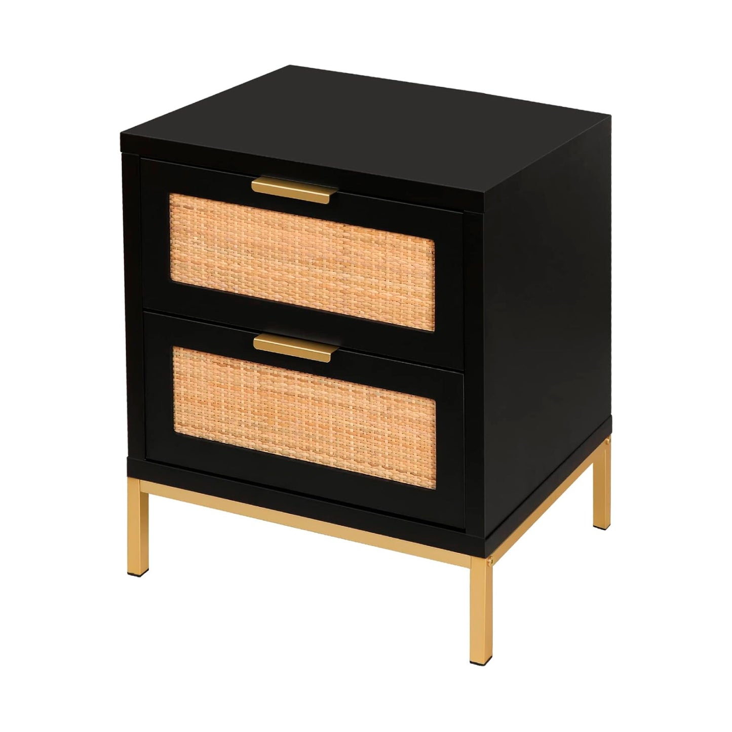 Velador Rattan Dark Dos Cajones