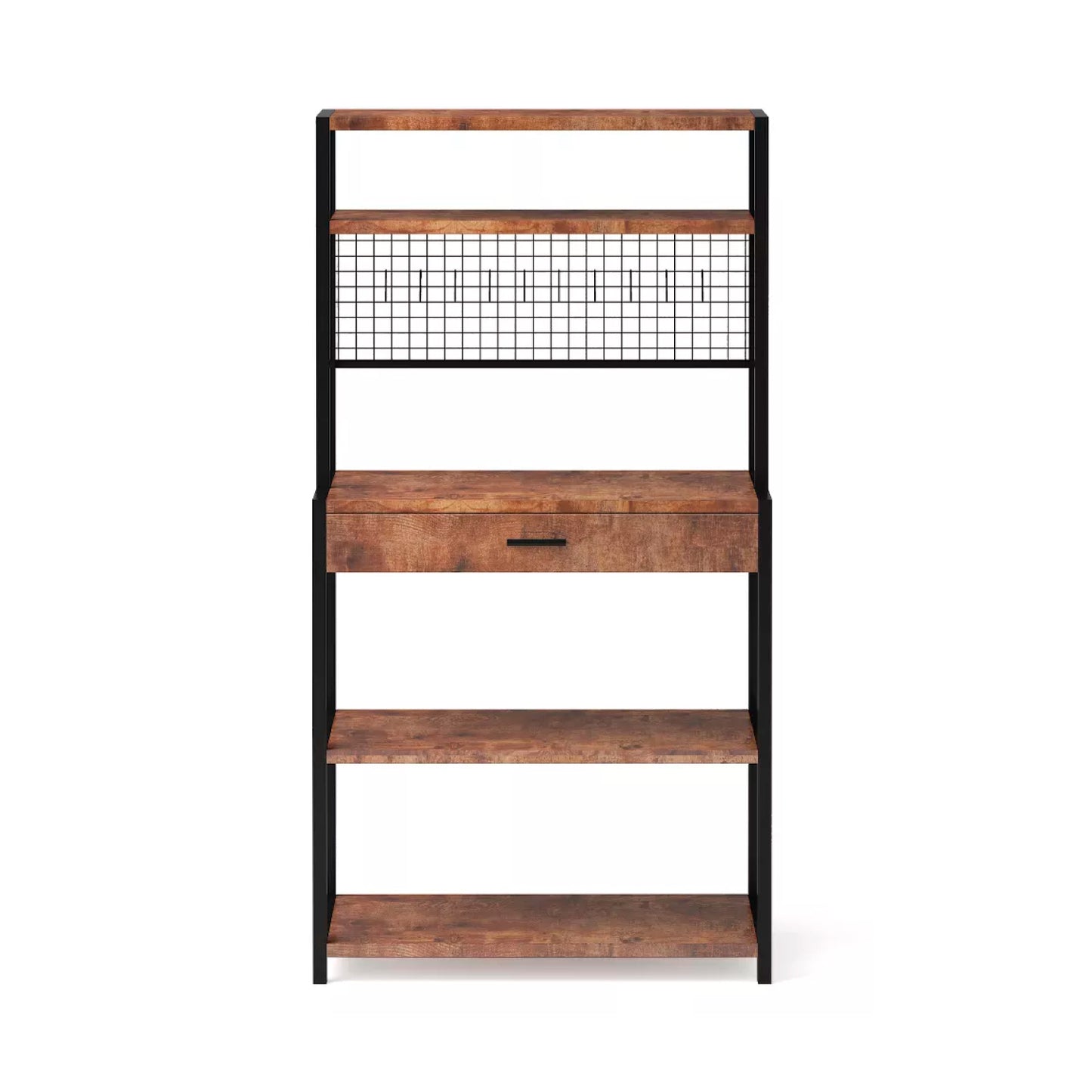 Rack organizador alto con cajón para cocina