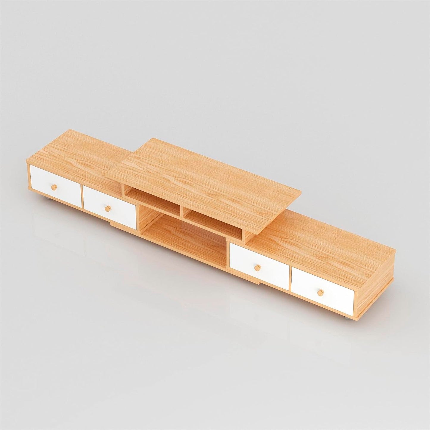 Rack TV Extendible Cuatro Cajones