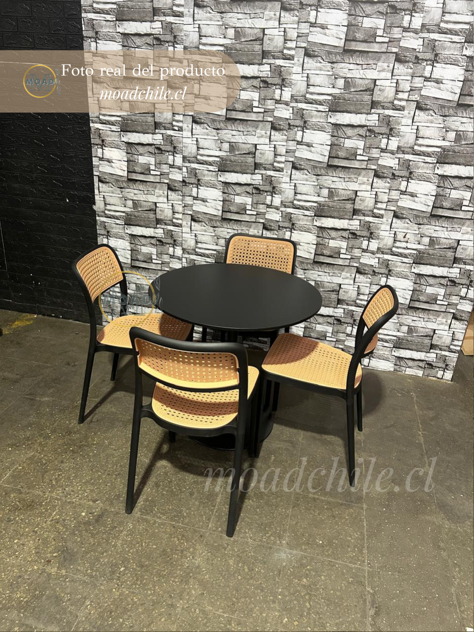 Comedor Tulip Terraza Rattan Texano