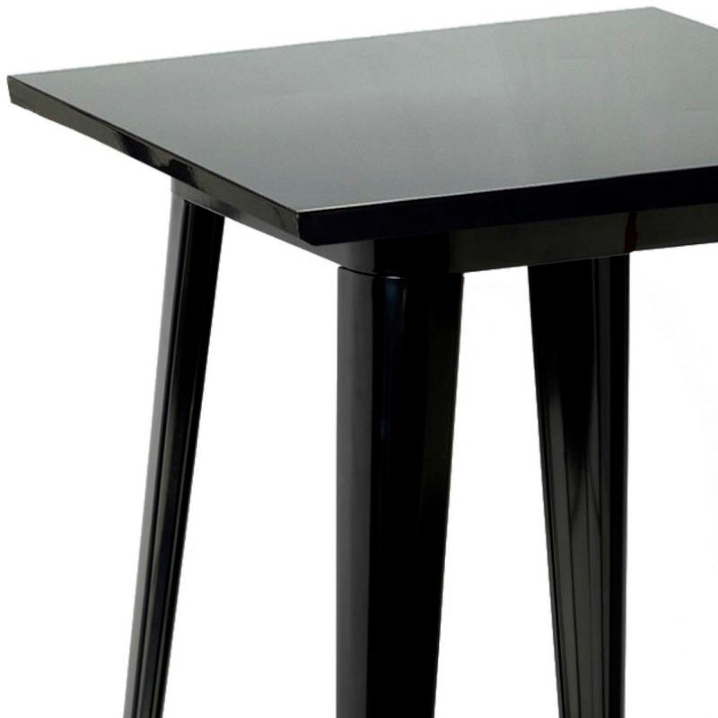 Mesa de Bar Tolix  60x60cm - Negra (metálica)