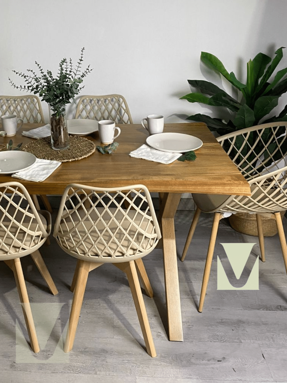 Comedor Sur Rustico Mesh 6P