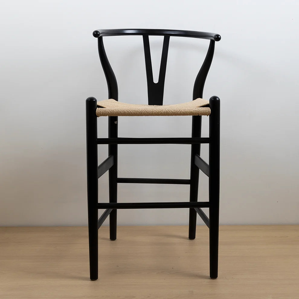 Taburete Wishbone Madera Natural