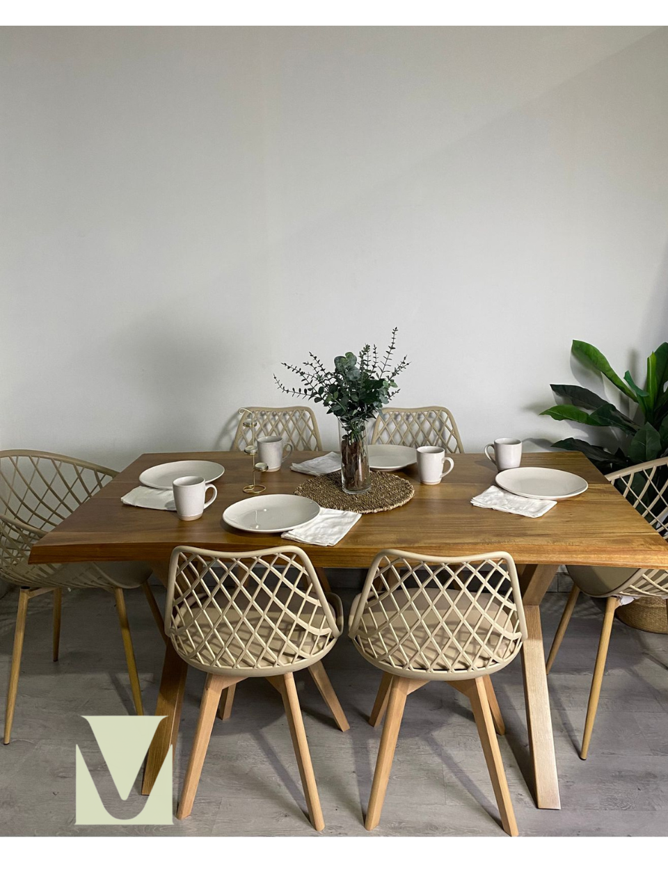 Comedor Sur Rustico Mesh 6P