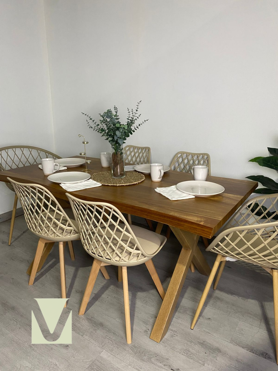 Comedor Sur Rustico Mesh 6P