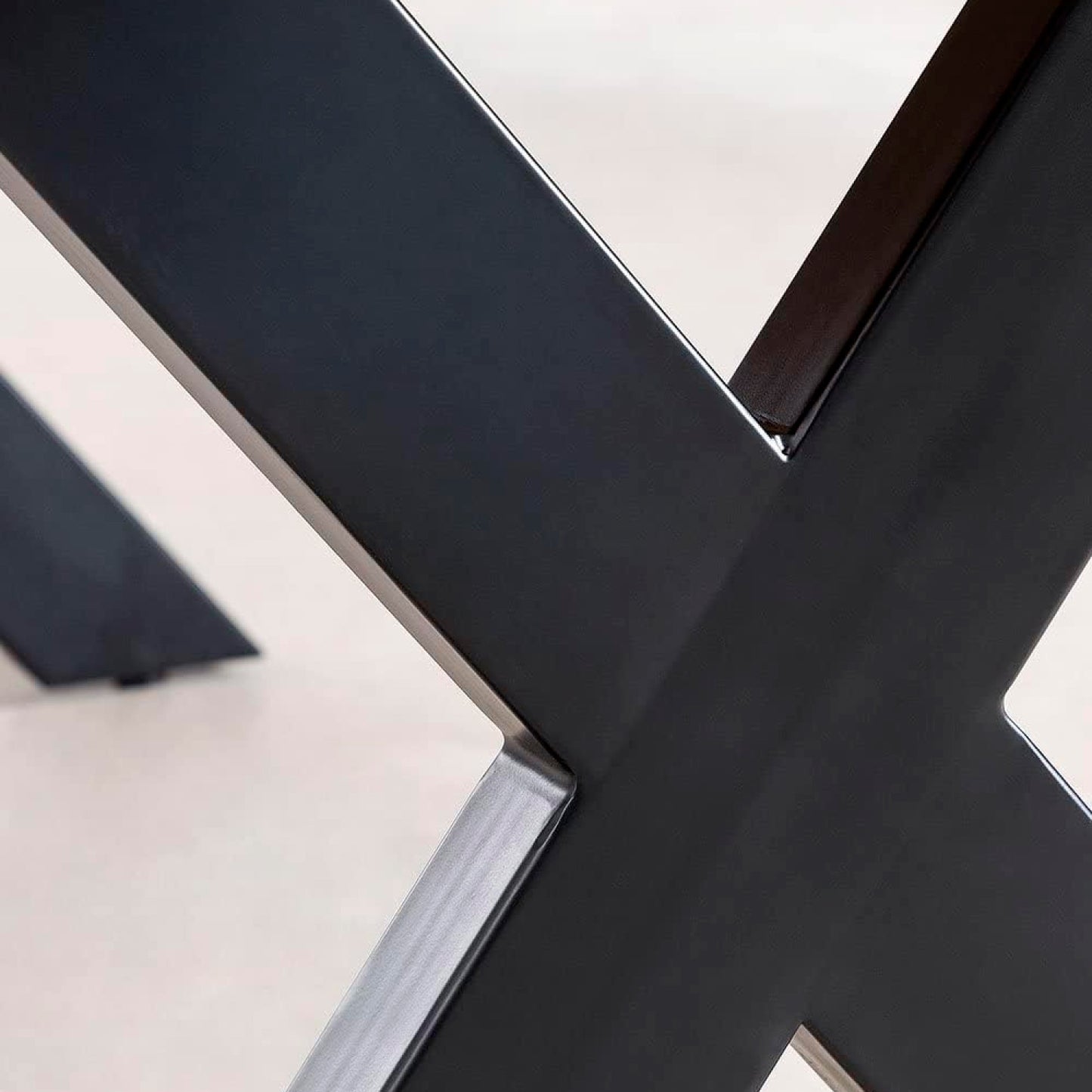 Mesa industrial Madera y Metal Cross 140x90