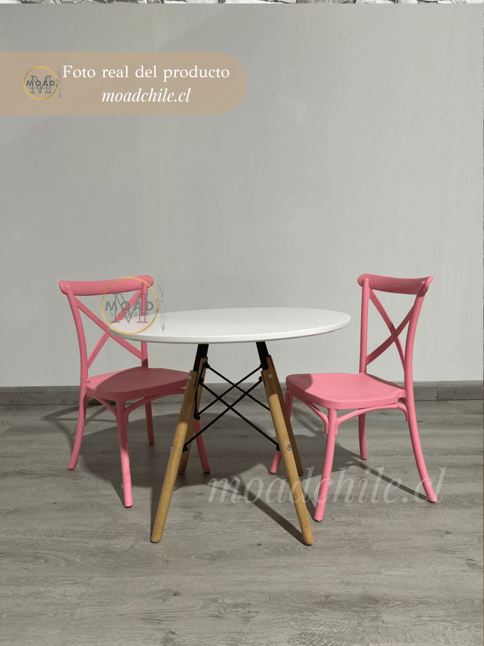 Set Mesa Kids 60cm + 2 Silla Danubio Kids