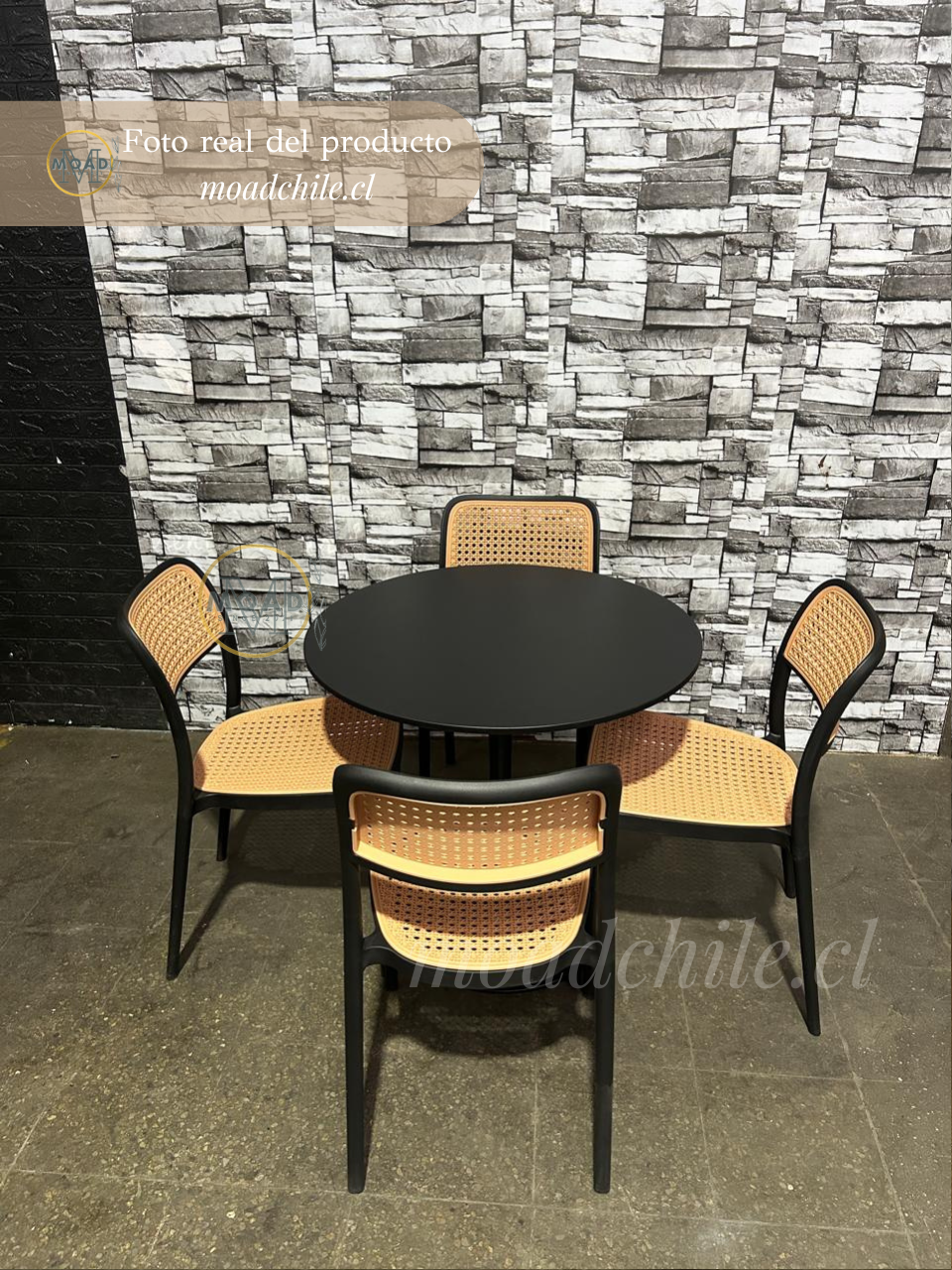 Comedor Tulip Terraza Rattan Texano