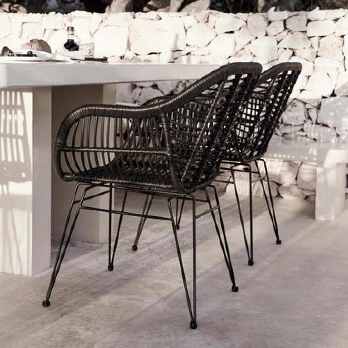 Butaca con Apoyabrazos de Terraza Rattan Grecia