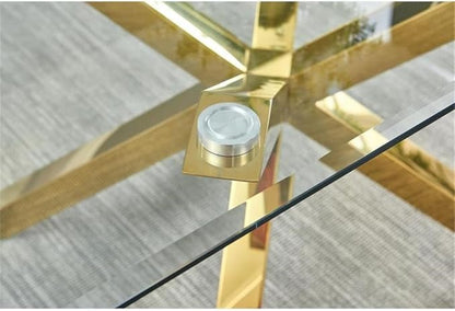 Mesa de Comedor Cross Oslo Gold 140cm