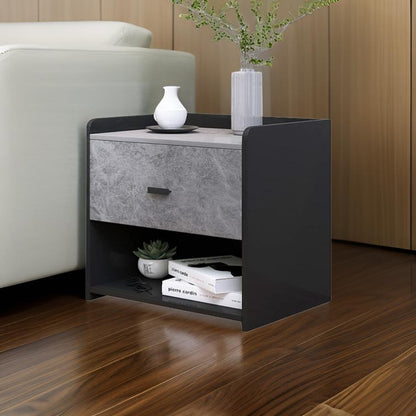 Velador Marmol MDF Gris