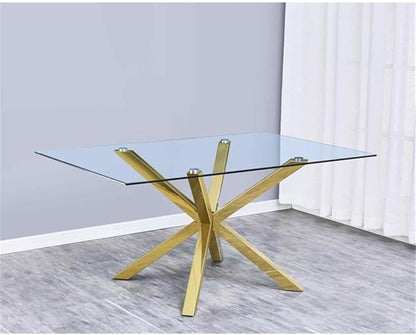 Mesa de Comedor Cross Oslo Gold 140cm