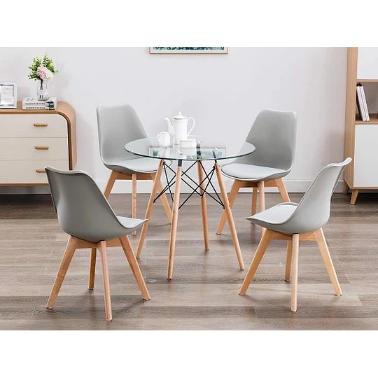 Comedor Eames Glass tulip 4p