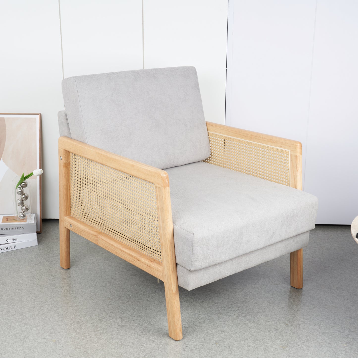 Sillon madera rattan harmony