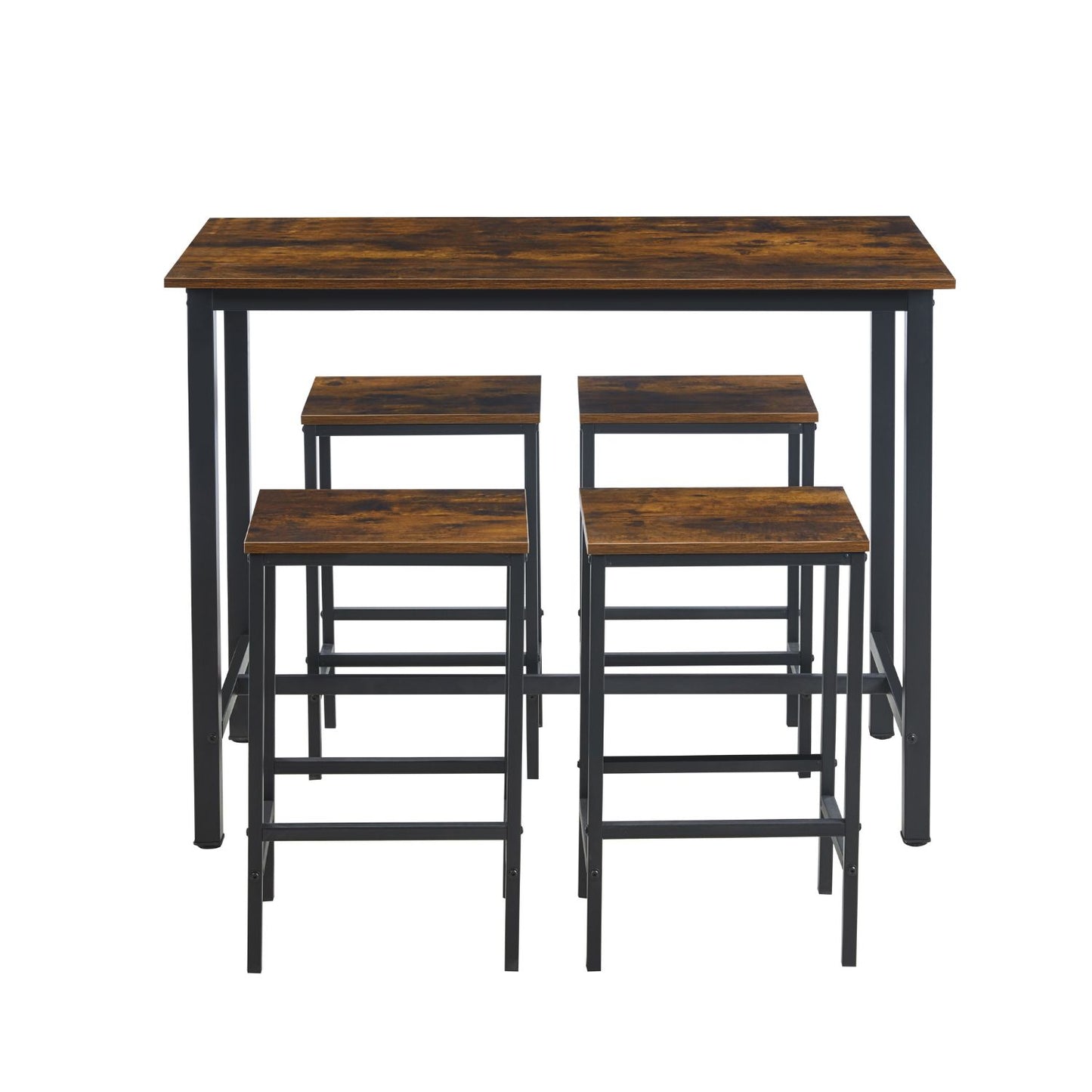 Set de comedor para cocina con pisos taburetes madera industrial