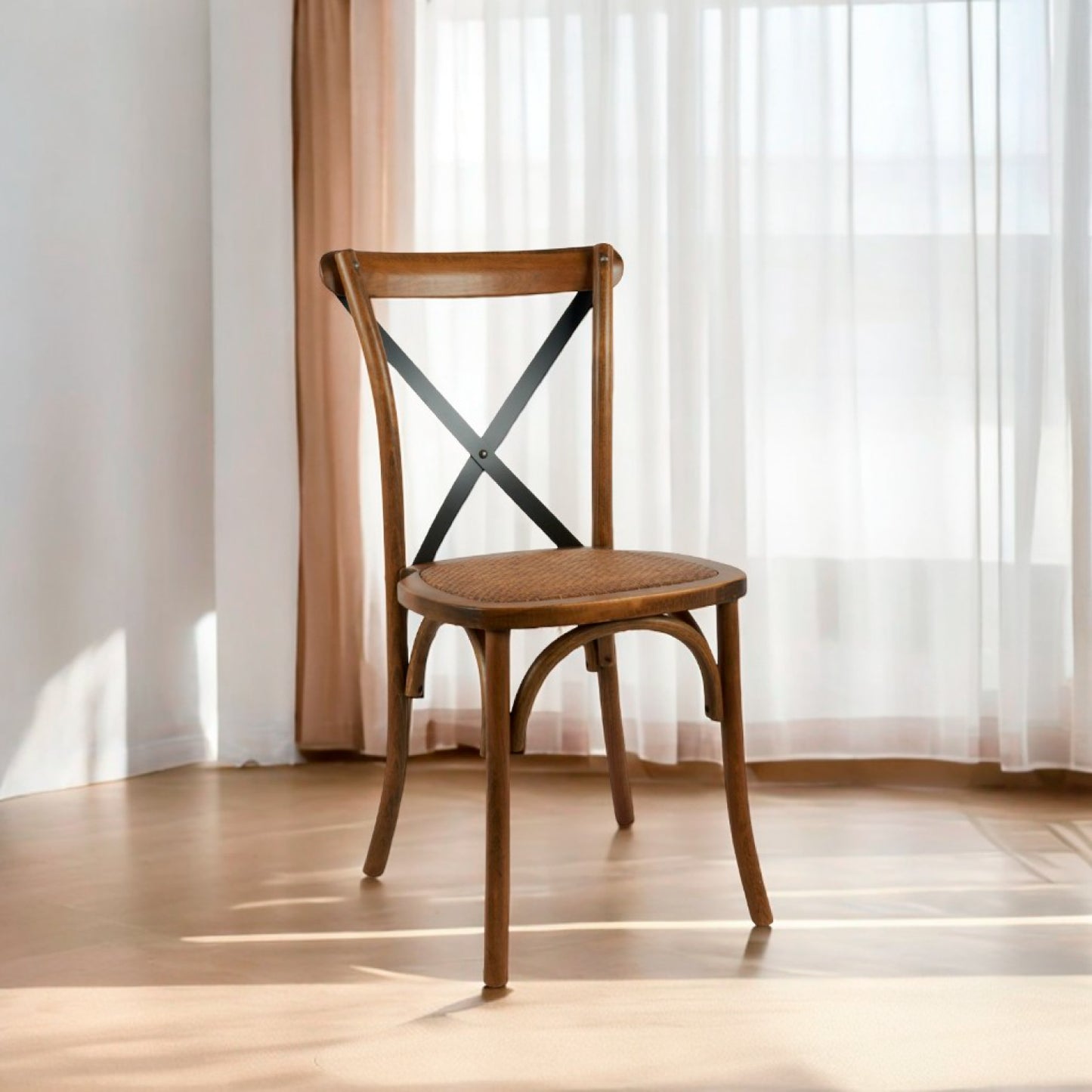 Silla Crossback Madera Rattan