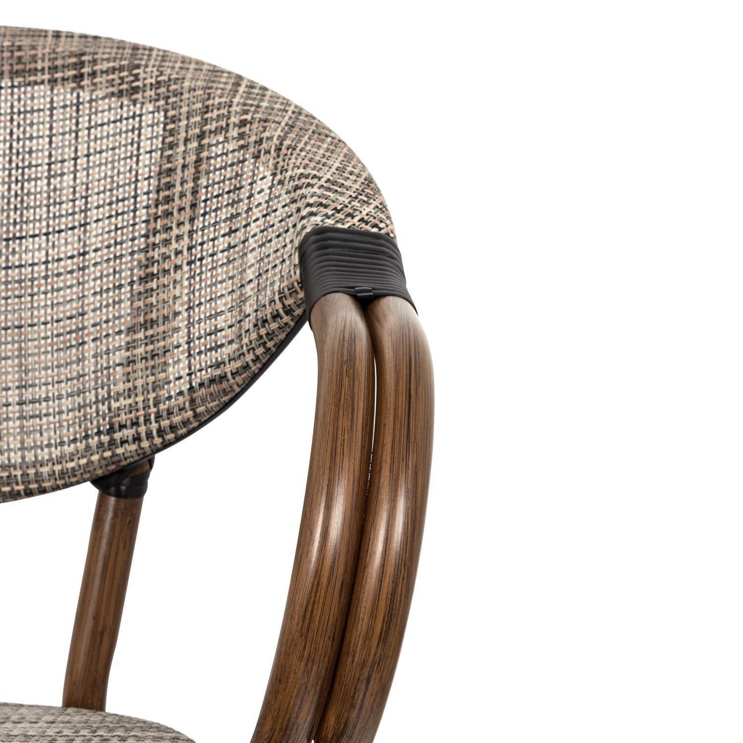 Silla Bistro Parisina Textileno con reposabrazos - Beige