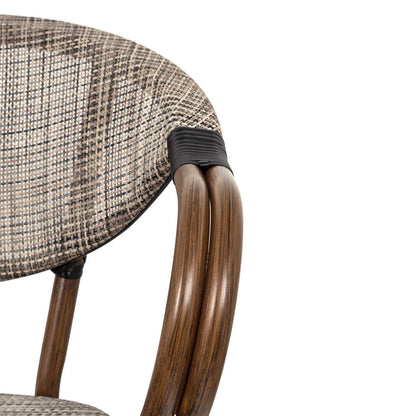 Silla Bistro Parisina Textileno con reposabrazos - Beige