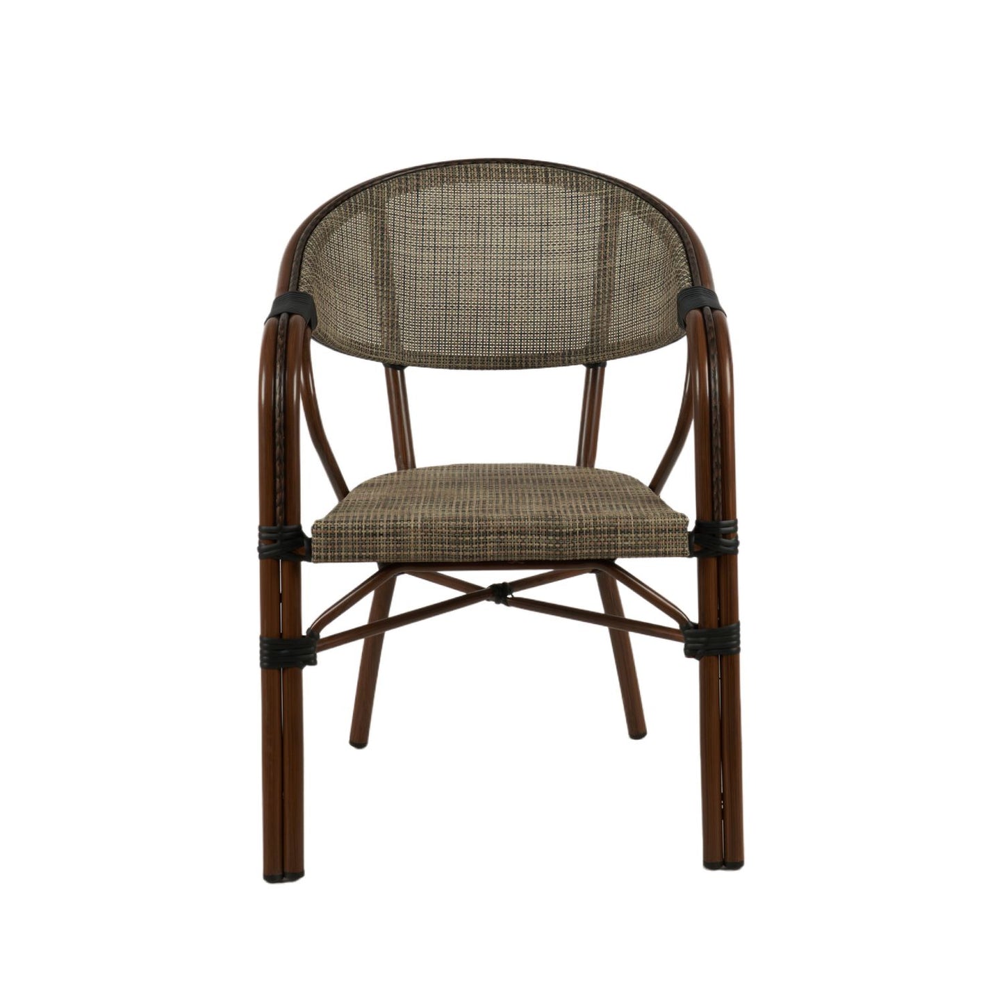 Silla Bistro Parisina Textileno con reposabrazos - Beige