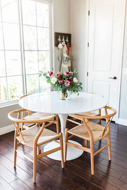 Comedor Tulip Wishbone Madera