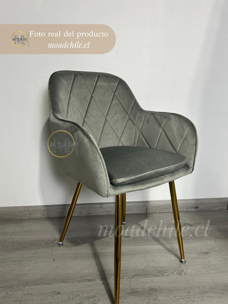x2 Pack Sitial Poltrona Diamante Patas doradas