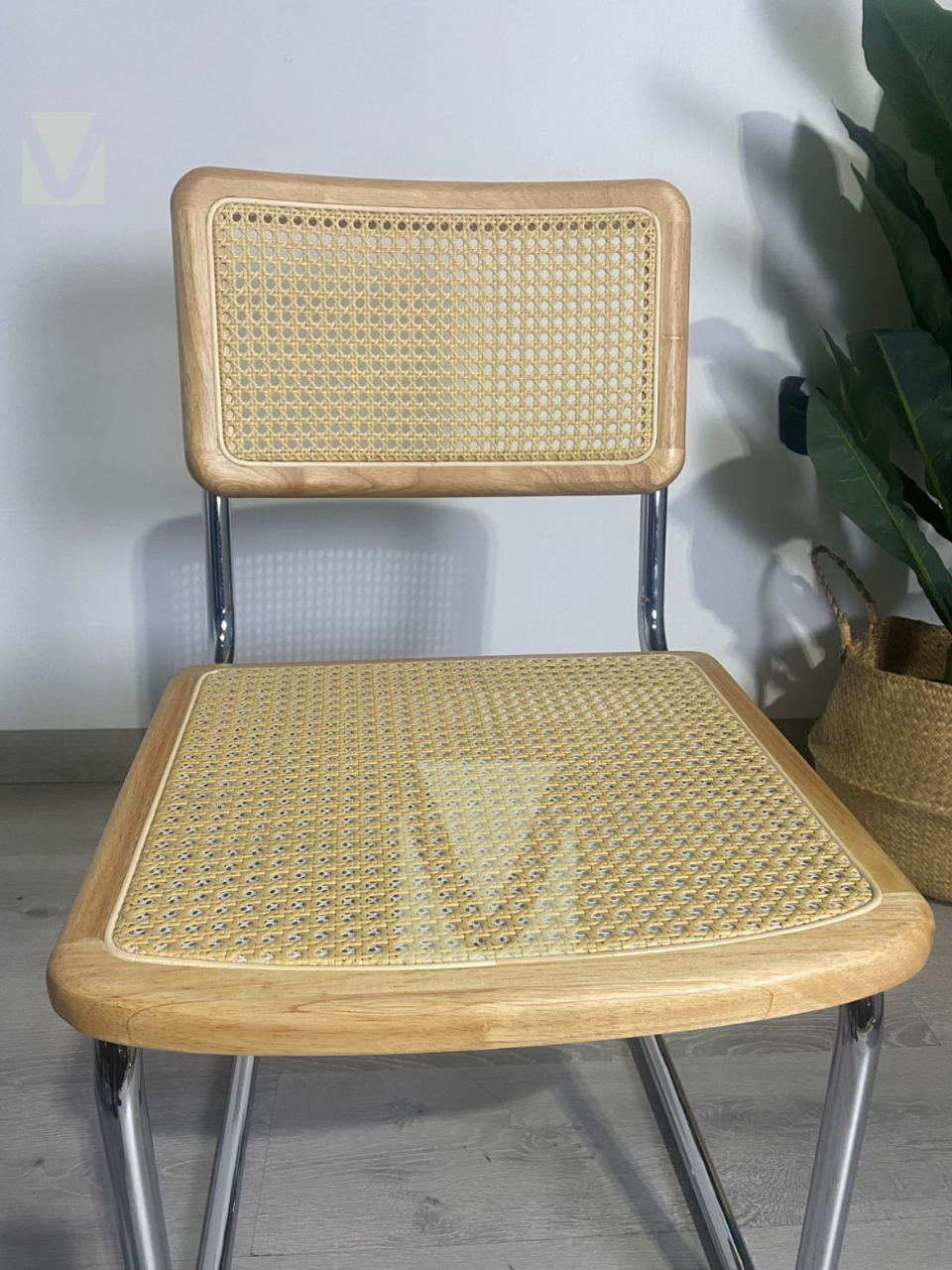 Silla de Madera y Rattan Breuer