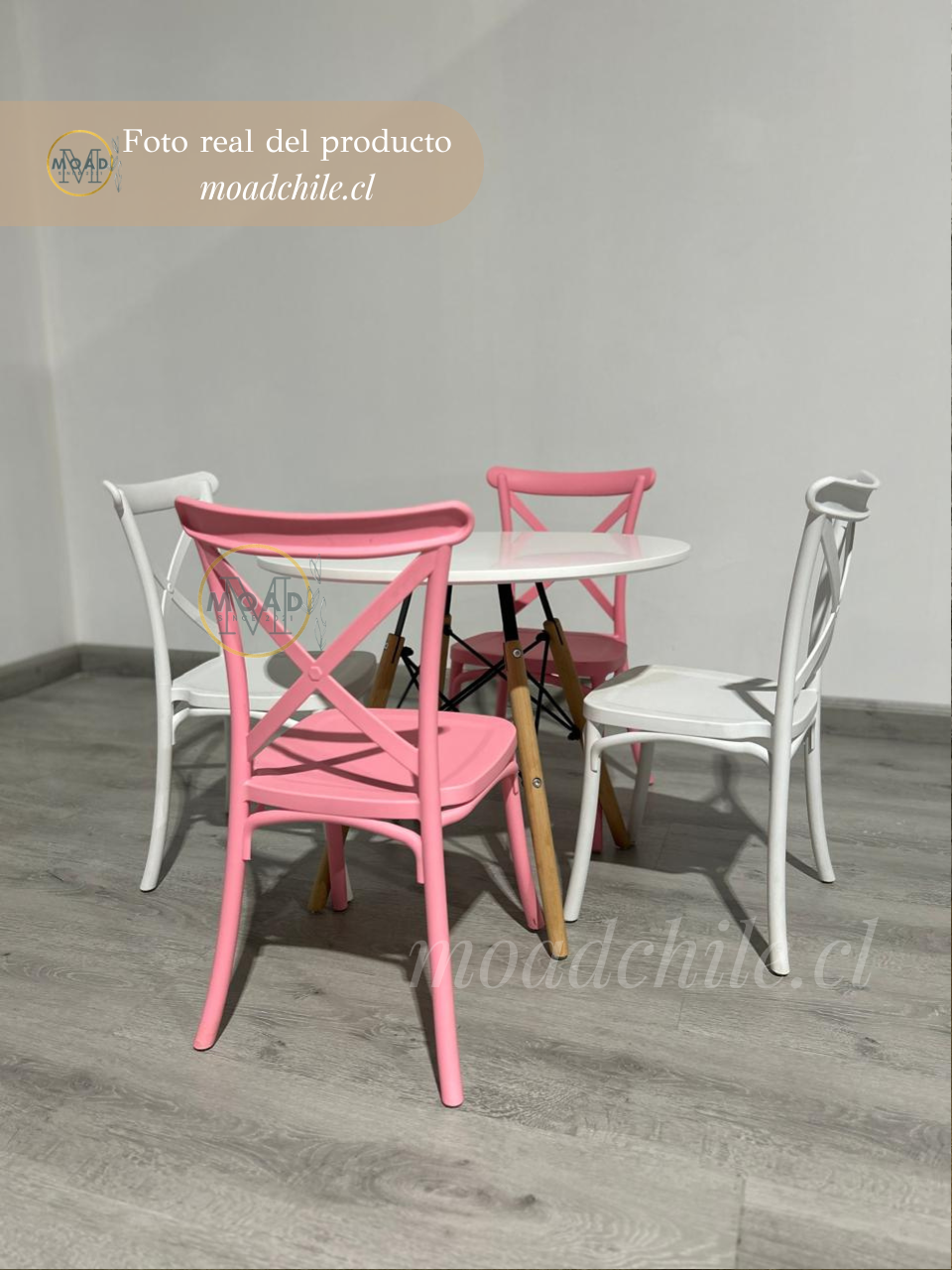 Set Mesa Kids 60cm + 4 Silla Danubio Kids