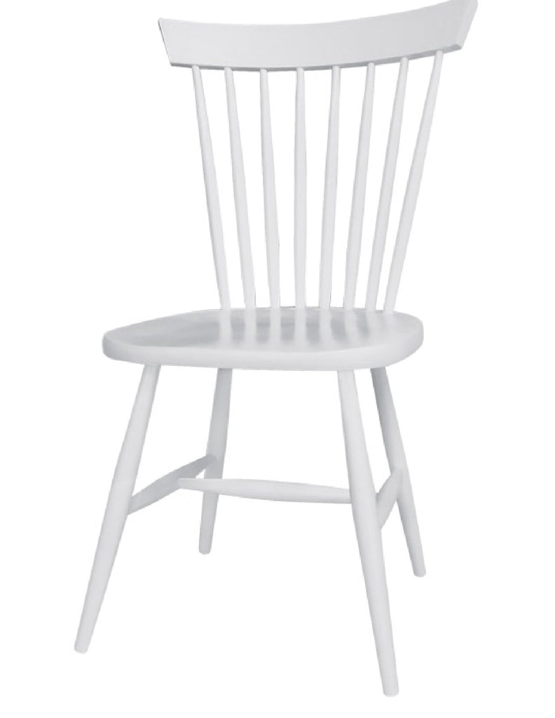 Pack 6 Sillas Windsor Madera Blanco / Chocolate