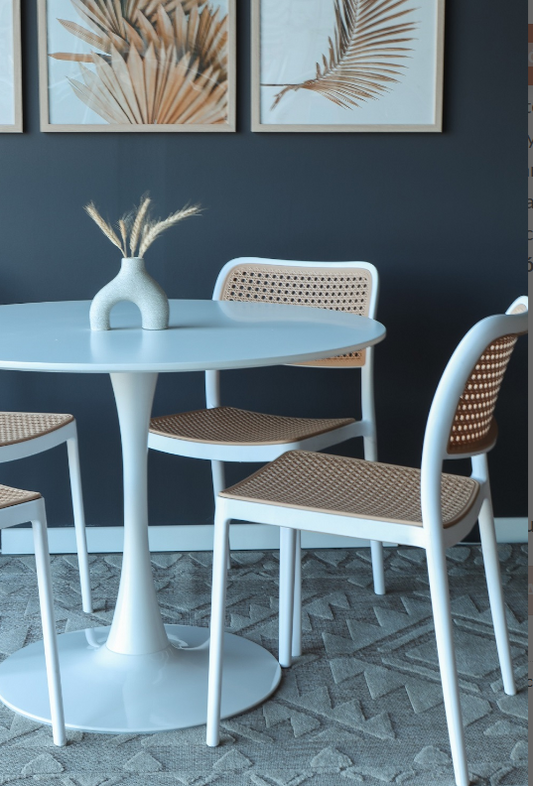 Comedor Tulip Terraza Rattan Texano
