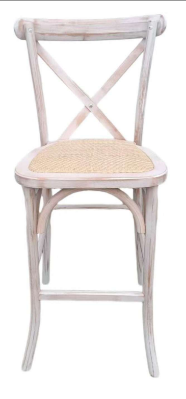 Pack 4 Taburetes Crossback Madera 66cm