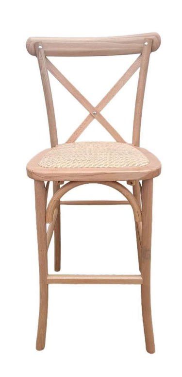 Pack 4 Taburetes Crossback Madera 66cm