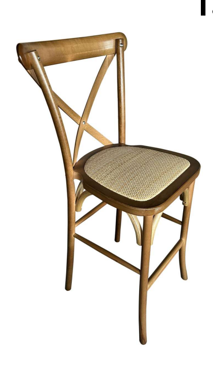 Pack 4 Taburetes Crossback Madera 66cm