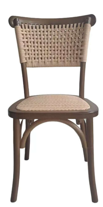 Pack 4 Sillas Crossback Madera Yute