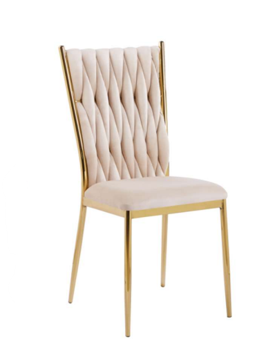 Silla King Terciopelo Gold