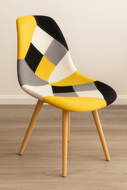 Silla Patchwork Wood