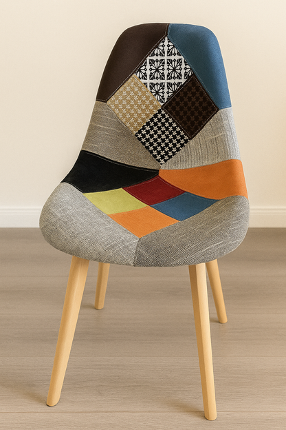 Silla Patchwork Wood
