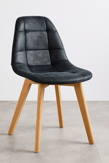 Silla Capitone Ecocuero Vintage Wood