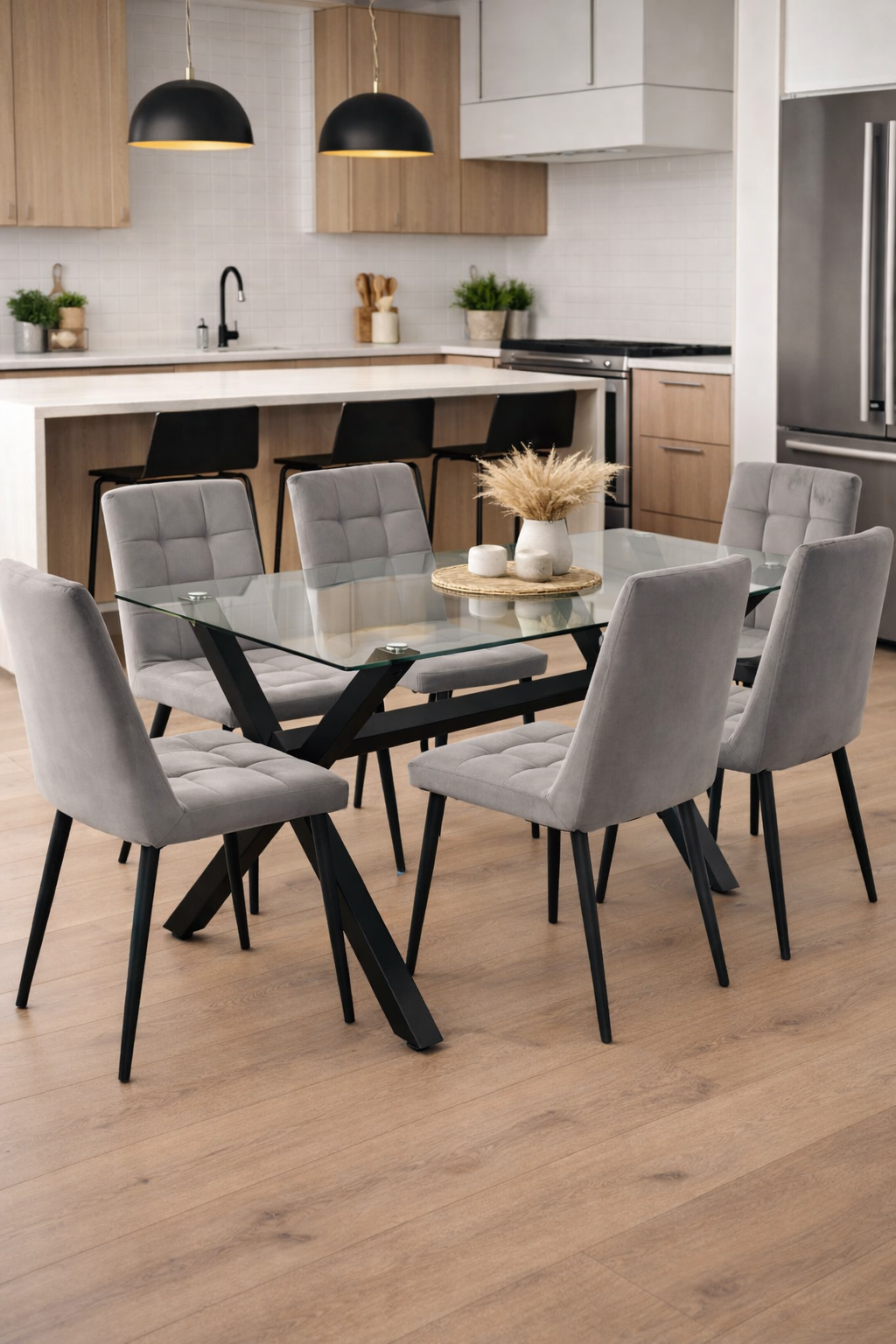 Comedor Cross Manhattan Black 6P