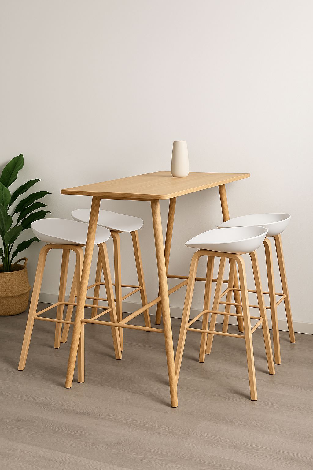 Comedor Alto estilo Bar Lyon Cuppy 4P Wood