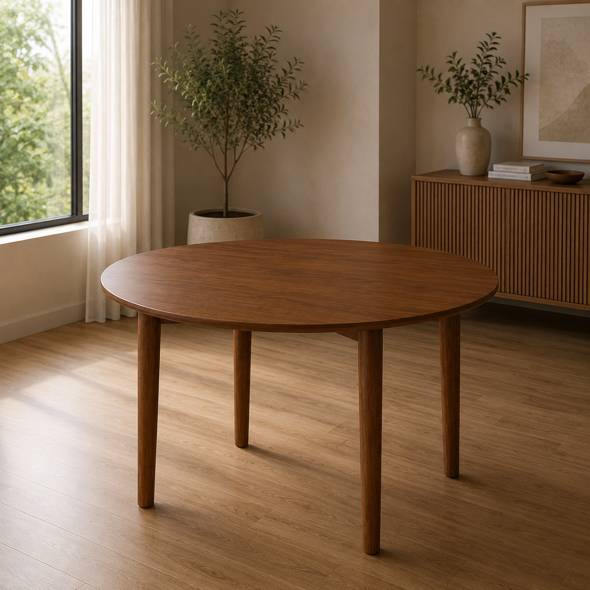 Mesa Vema Redonda Wood 120cm