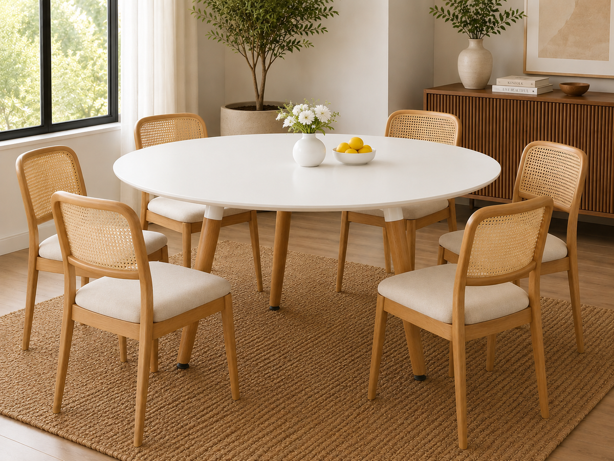 Mesa Eames Redonda Clásica 120cm