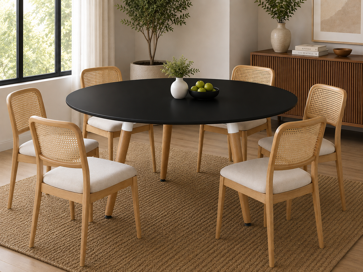Mesa Eames Redonda Clásica 120cm