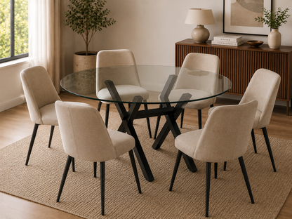 Mesa de Comedor Bursa Black Redonda 120cm