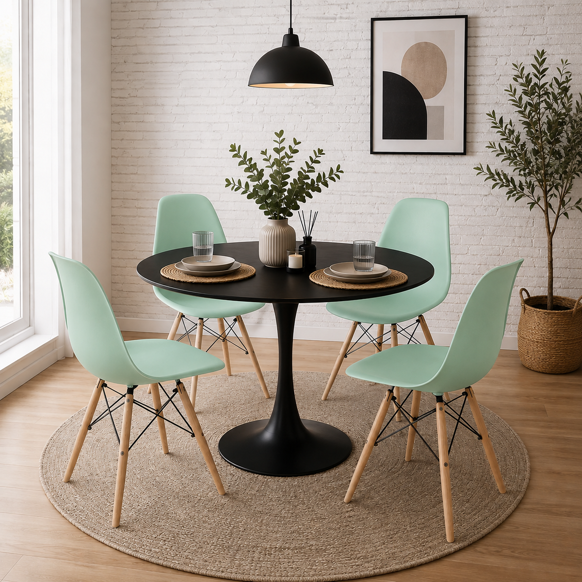 Comedor Tulip Alba Eames 4P
