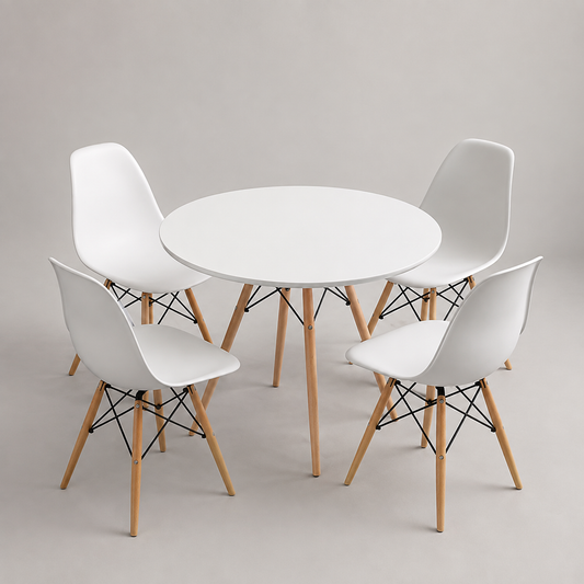 Comedor Eames Round 100cm 4P