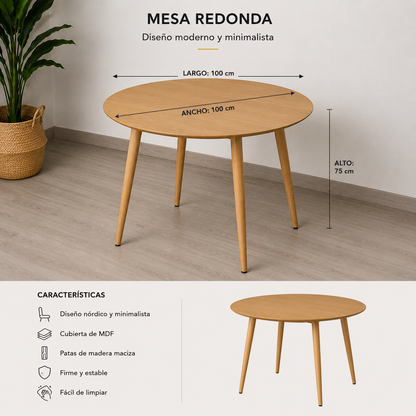 Comedor Gabrielle Vema  Oklahoma Lino 4P