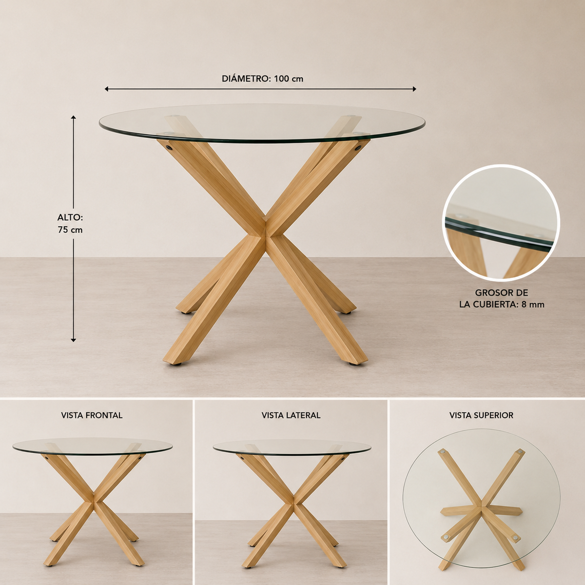 Comedor Arnaiz Cross Wishbone